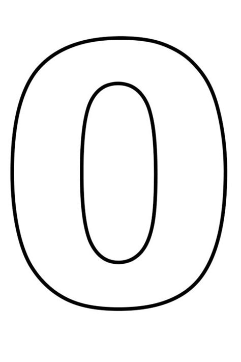 Printable Number 0