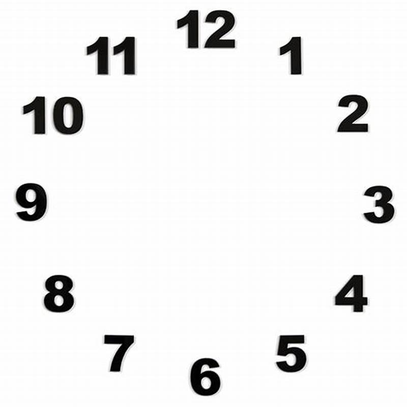 Printable Numbers For Clock