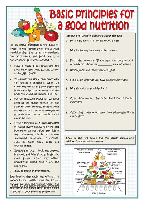 Printable Nutrition Games For Adults