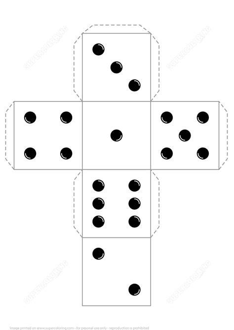 Printable Paper Dice
