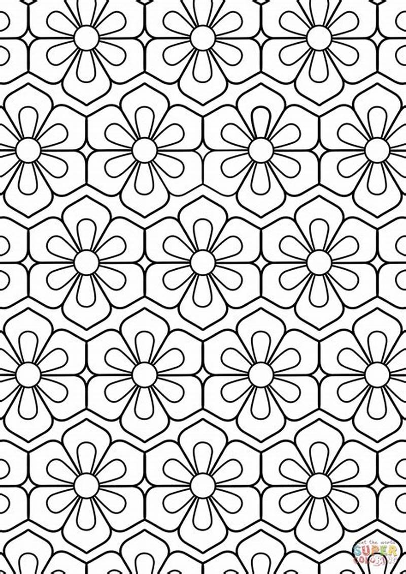 Printable Pattern Colouring Pages