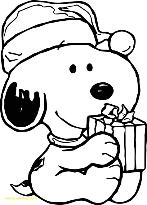 Printable Peanuts Christmas Coloring Pages