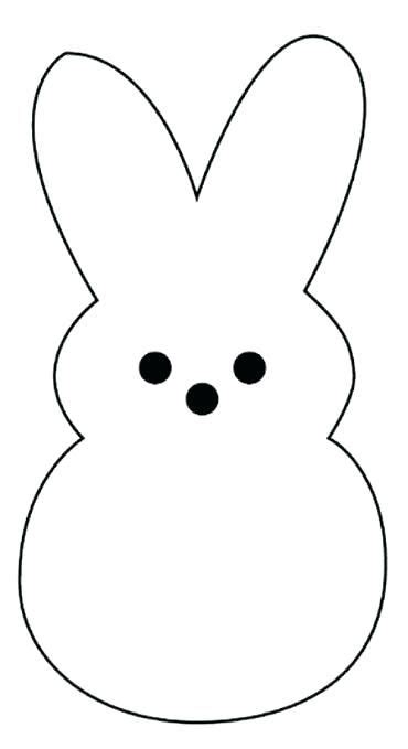 Printable Peep Bunny Template