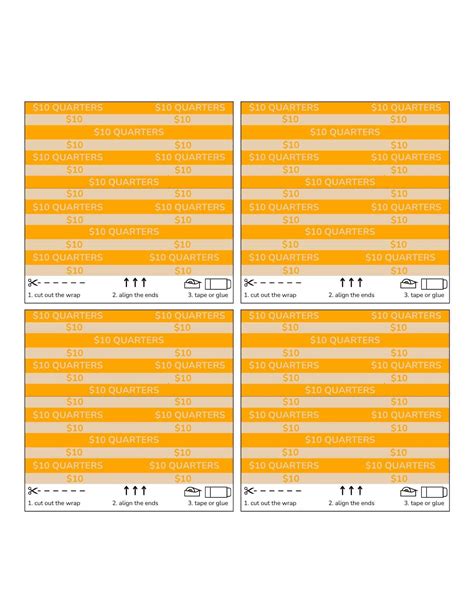 Printable Penny Roll Wrappers