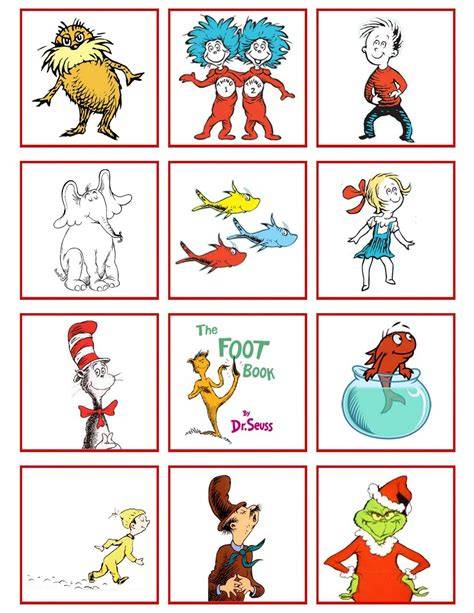 Printable Pictures Of Dr Seuss Characters