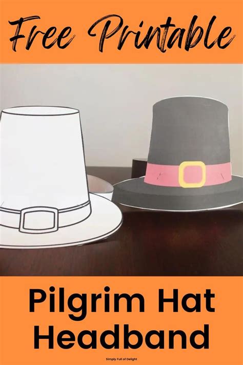 Printable Pilgrim Hat Pattern