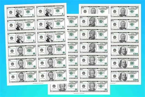 Printable Play Money Template Free