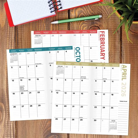 Printable Pocket Calendar