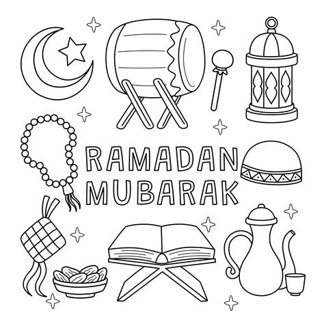 Printable Ramadan Mubarak Coloring Pages