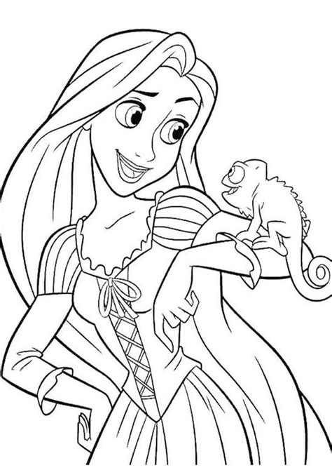 Printable Rapunzel Coloring Pages