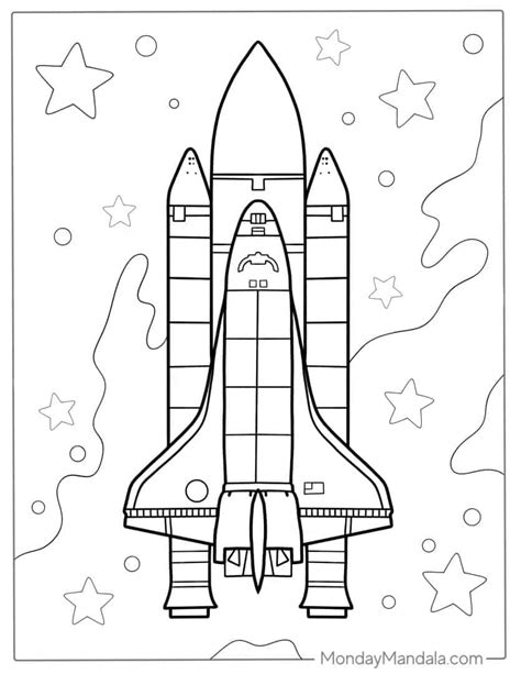 Printable Rocket Coloring Pages
