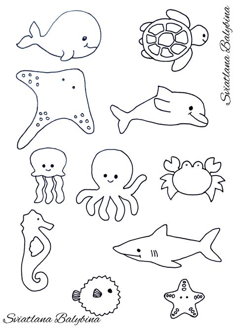 Printable Sea Animals