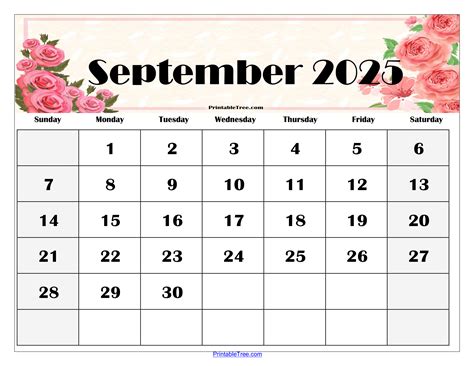 Printable Sep Calendar
