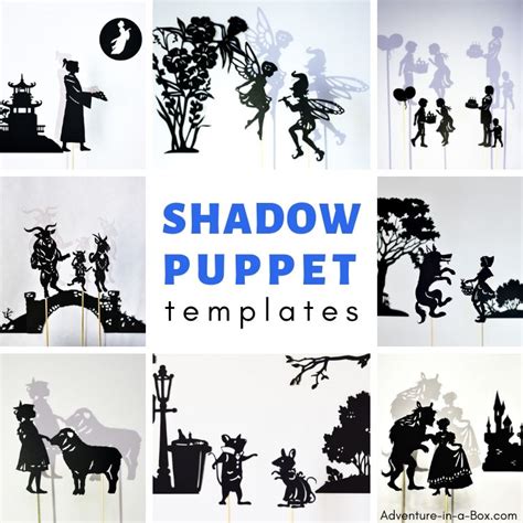 Printable Shadow Puppets