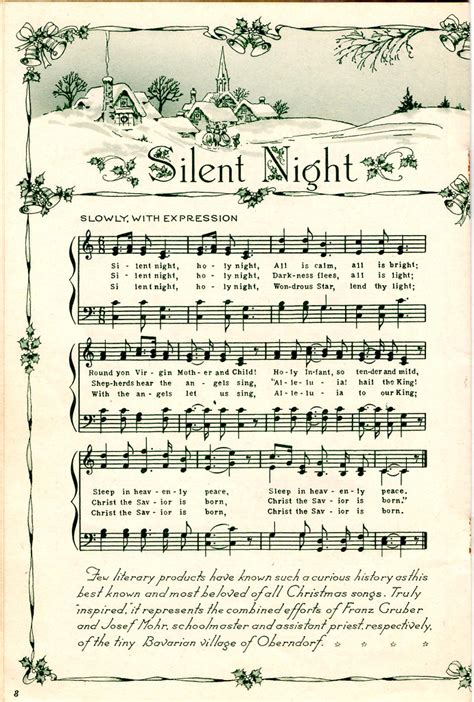 Printable Sheet Music Silent Night