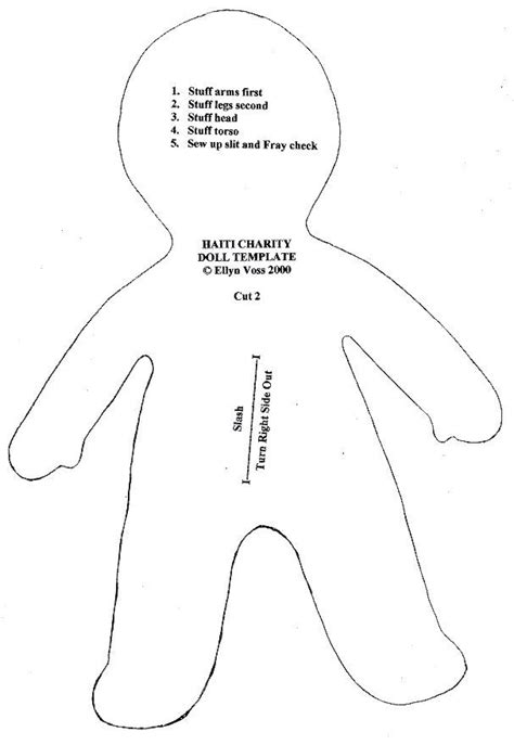 Printable Simple Doll Pattern