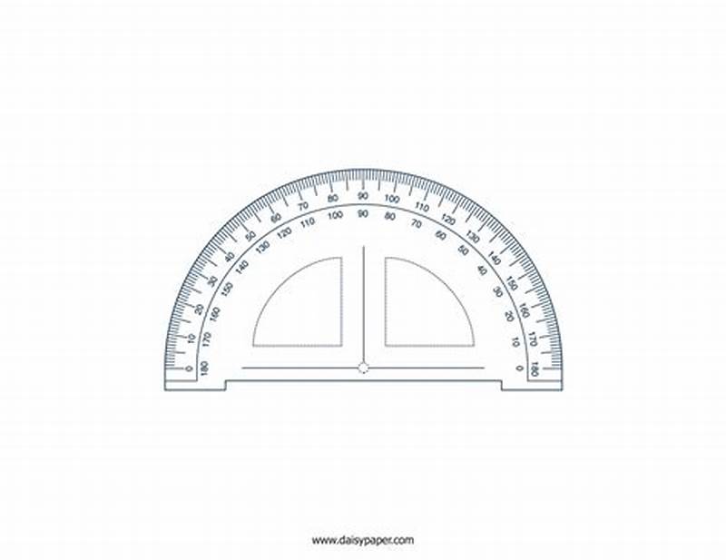 Printable Small Protractor