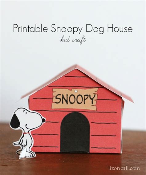 Printable Snoopy Dog House