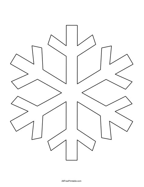 Printable Snowflake Outline