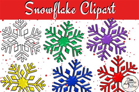 Printable Snowflakes Clipart