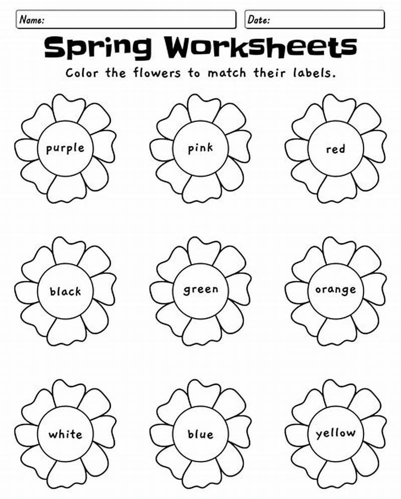 Printable Spring Worksheets