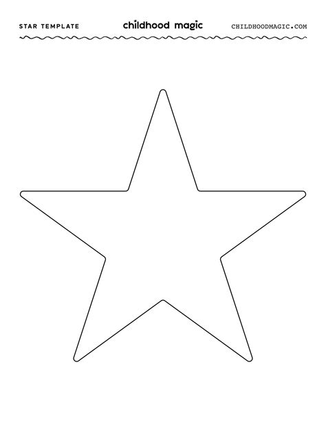 Printable Star Shapes