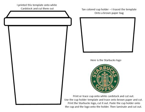 Printable Starbucks Cup Template