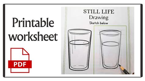 Printable Still Life Drawing Worksheet