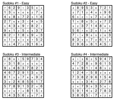 Printable Sudoku With Answers