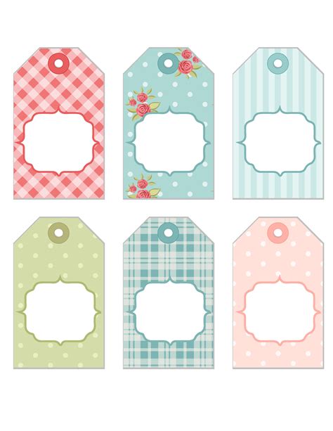 Printable Tags With Holes