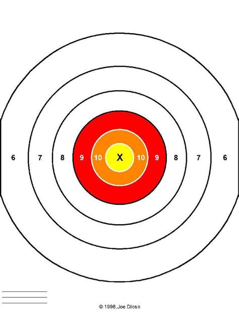 Printable Targets 8.5 X 11