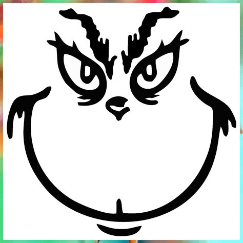 Printable The Grinch Face