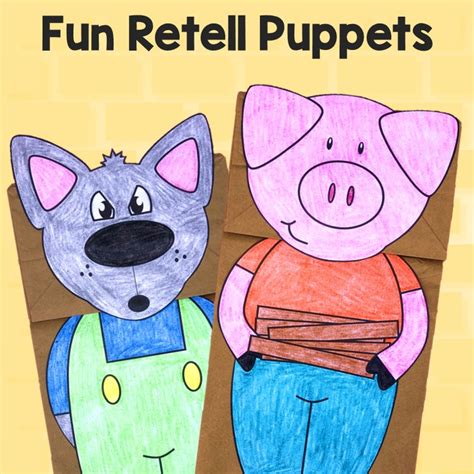 Printable Three Little Pigs Craft