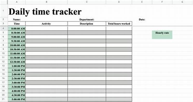 Printable Time Tracking Sheets