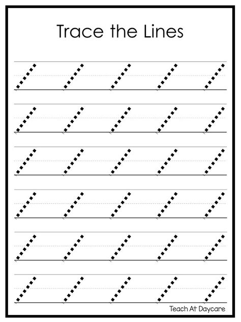 Printable Tracing Lines