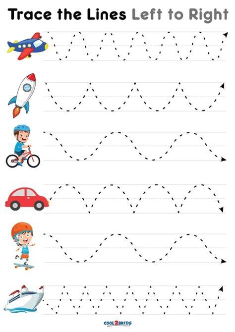 Printable Tracing Lines Worksheets For 4 Year Olds