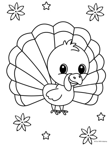 Printable Turkey To Color