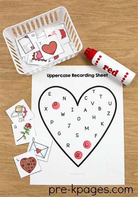 Printable Valentines Activities For Preschool