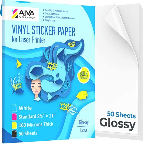 Printable Vinyl Sticker Paper For Laser Printer