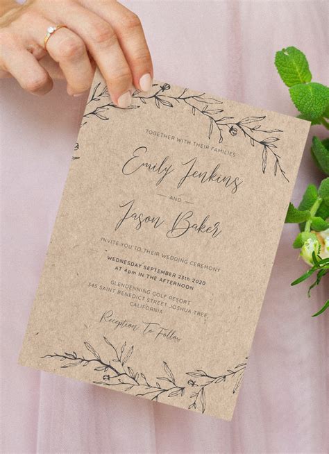 Printable Wedding Invites