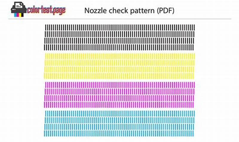 Printer Nozzle Check Pattern