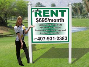 Private Landlord for Rent Signage