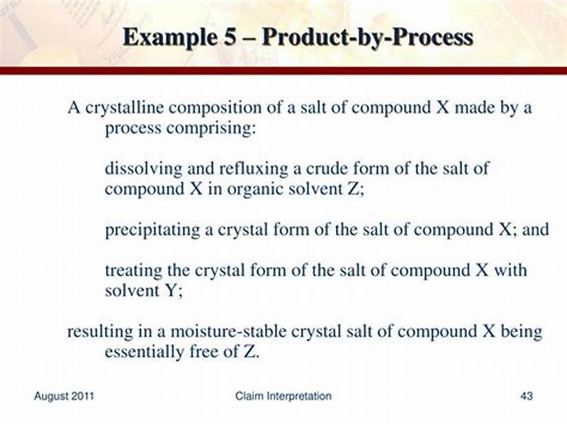 Product By Process Claim Example