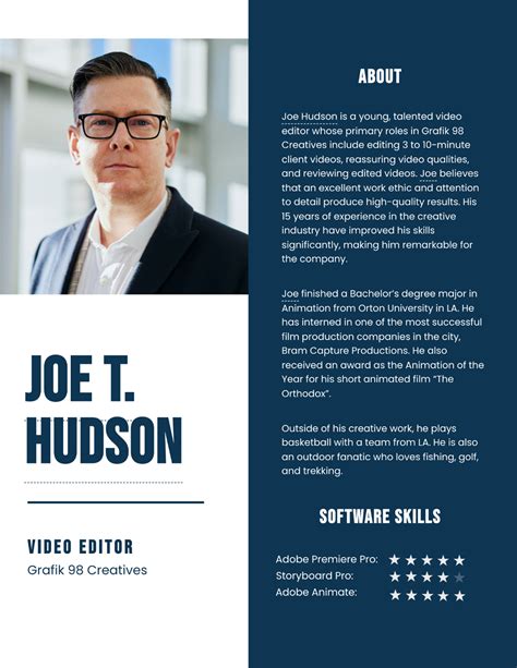Professional Biography Template