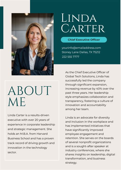 Professional Biography Templates