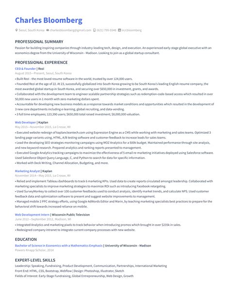 Professional Profile