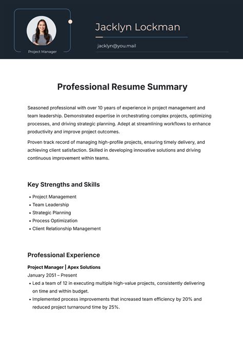 Professional Summary