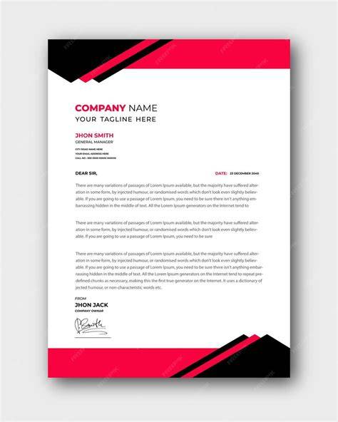 Professional Typography Letterhead