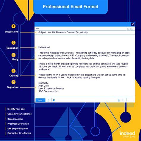 Professional email closing job application