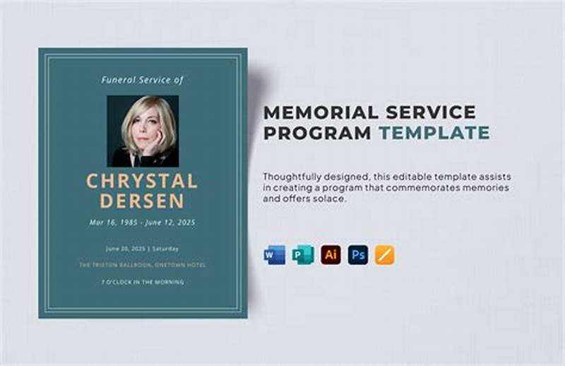 Program For Memorial Service Template